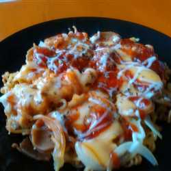 Indomie Pizza with Mozzarella Cheese
